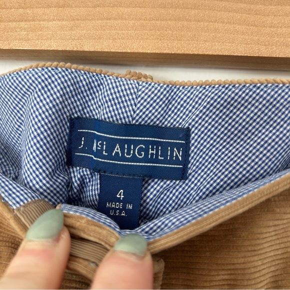 J.McLaughlin Tan Wide Leg Bootcut Corduroy Pants Women’s Size 4 - Picture 8 of 10